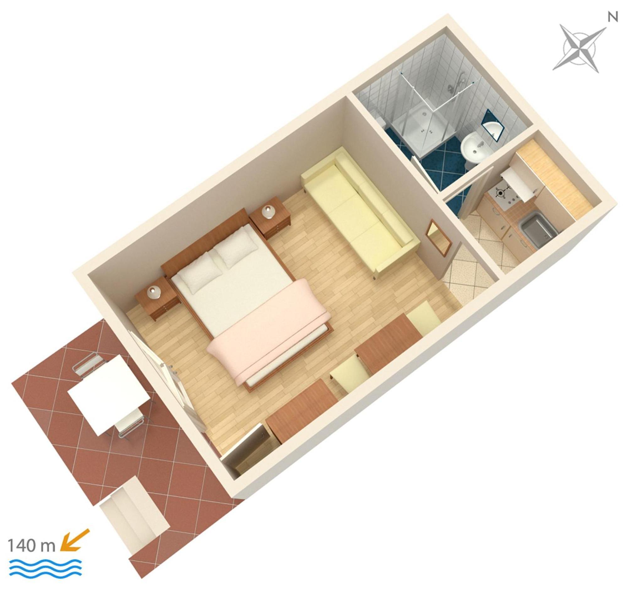 Apartments And Rooms By The Sea Brela, Makarska - 2752 Eksteriør bilde